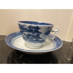 Vintage Mottahedeh Canton Cup & Saucer Portugal